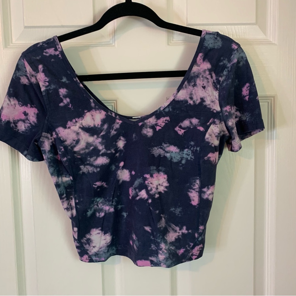 Lululemon Align Cropped Tie Dye T-shirt, size 4 - Picture 6 of 6